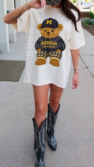 VINTAGE MICHIGAN TEDDY