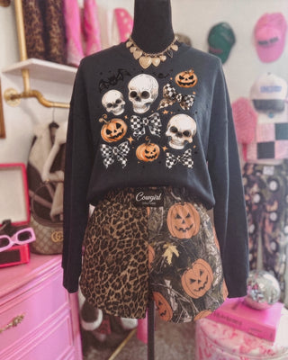 Halloween skulls & bows