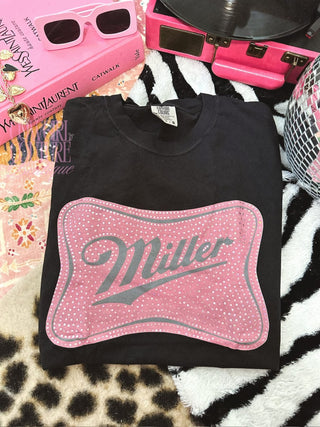 SPANGLE BEER TEE PREORDER ON BLACK ONLY