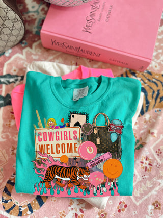 NEW boujee cowgirls welcome collage graphic  | TEE TUESDAY