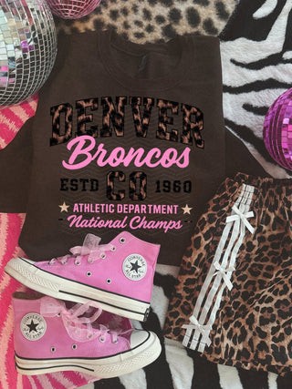 Custom leopard broncos athletic department
