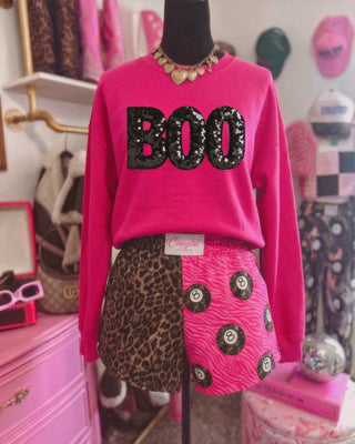 Faux sequin boo