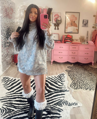 THE COWGIRL COUTURE OVERSIZED SOFT CAMO MOCKNECK PREORDER