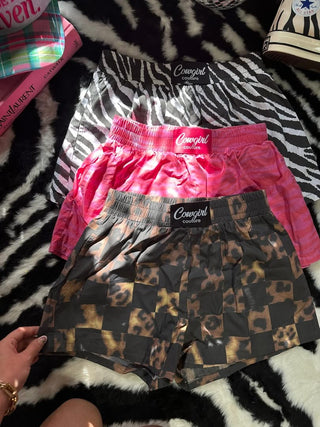 CCB Original Boxer Shorts in Leopard + Black Checkered PREORDER