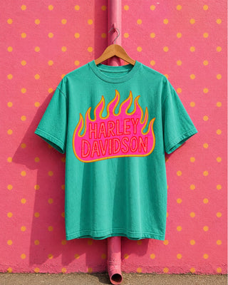 TEE TUESDAY | neon flame biker