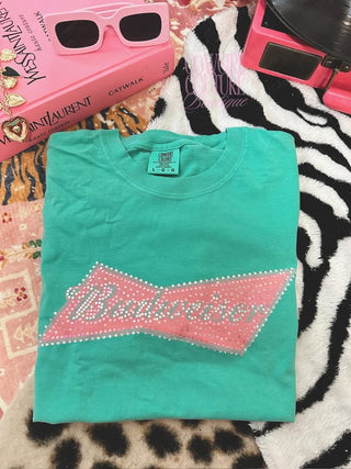 SPANGLE BEER TEE PREORDER ON BLACK ONLY