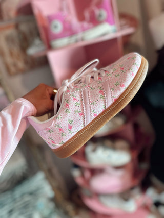 Love shack floral pink sneakers - preorder