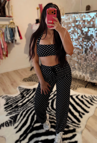 CCB® On The Go Polka Dot Athletic Bubble Pants ONLY* top sold separately READY TO SHIP