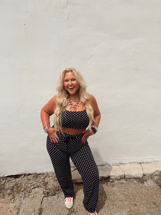 CCB® On The Go Polka Dot Athletic Bubble Pants ONLY* top sold separately READY TO SHIP