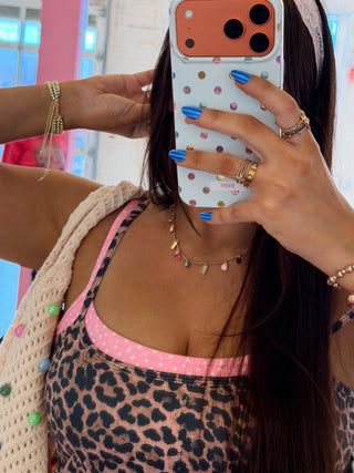 CCB® Layered Leopard + Pink Polka Matching Athletic Top [PREORDER]
