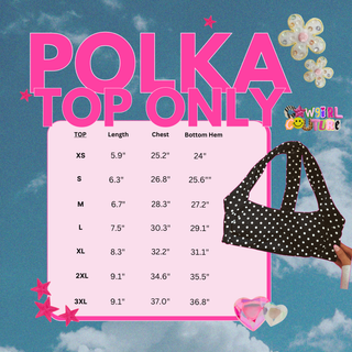 CCB® On The Go Polka Dot Athletic Top ONLY *bottoms sold separately READY TO SHIP