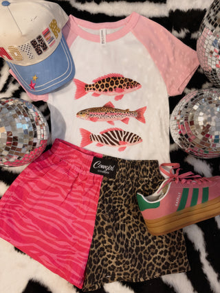 DROPS 6/5 *** CCB™ original split pink zebra / Leopard boxer shorts PREORDER