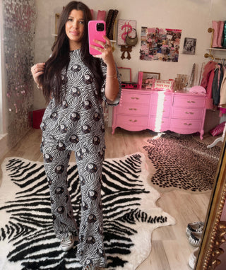 Main character matching set in zebra + camo 8 balls ready to ship