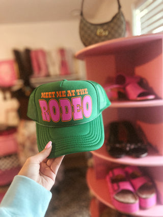 meet me at the rodeo trucker hat