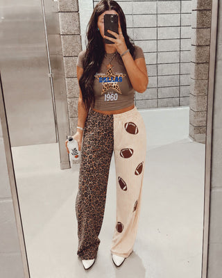 Leopard star Dallas football tanks and baby tees