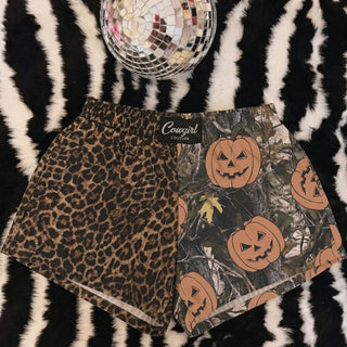 (DROPS 7/24) CLOSING 7/31 CCB™ original split Camo + pumpkins | Leopard boxer shorts PREORDER