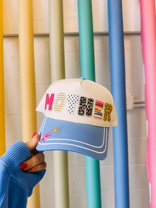 Mother patchwork trucker hat preorder