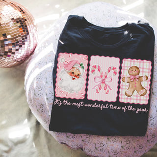 Baby pink vintage Christmas stamps