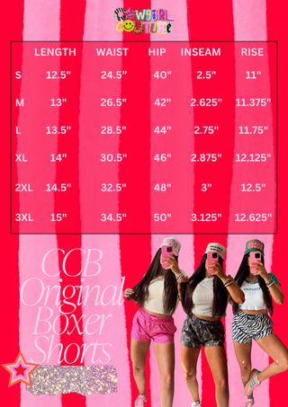 CCB Original Boxer Shorts in Pink + Orange Zebra PREORDER