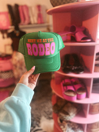 meet me at the rodeo trucker hat
