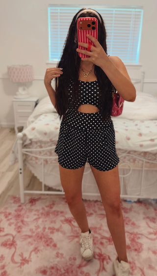 CCB® Polka Dot Runsie Romper ready to ship