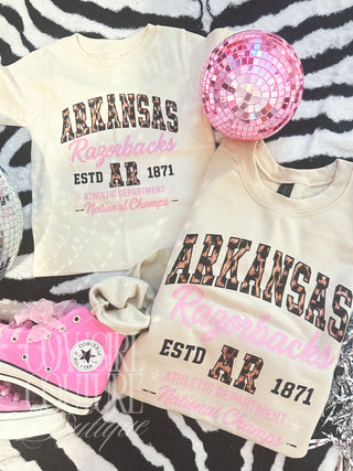 Ready to ship Arkansas razorbacks 2t toddler tee