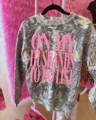 ON MY HUSBANDS TO DO LIST PINK VERSION