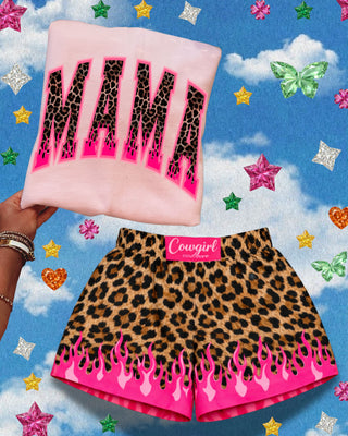 NEW Leopard flame mama graphic