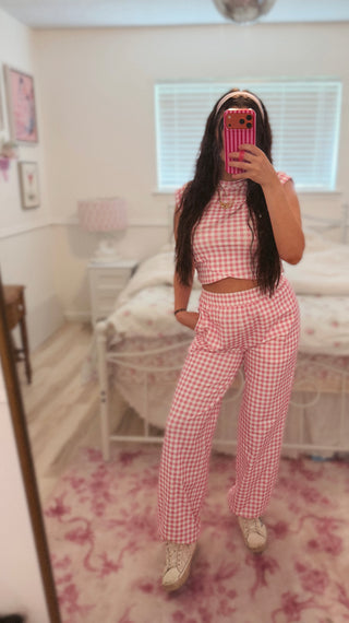 CCB® Pink Gingham Fp Inspired Movement Set READY TO SHIP