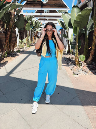 Sky blue drift lounge set