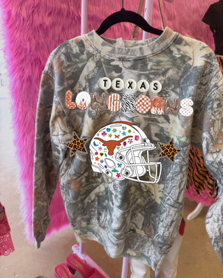 Whimsy longhorns beaded logo