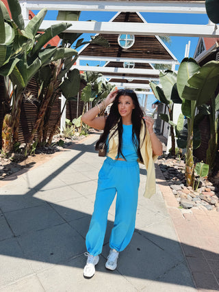 Sky blue drift lounge set