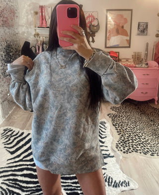 THE COWGIRL COUTURE OVERSIZED SOFT CAMO MOCKNECK PREORDER