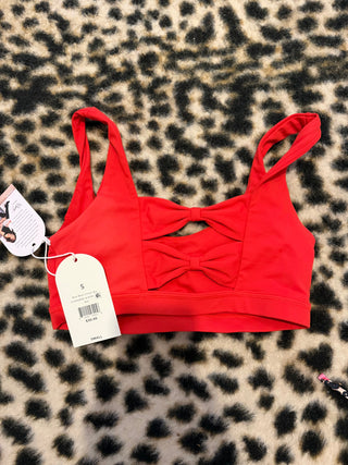 BAILEYS CLOSET small red bow detail sports bra (check pics for default details)