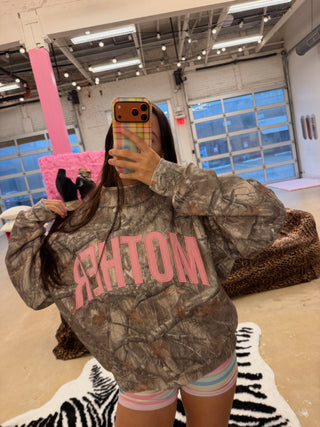 [DROPPING FRIDAY 10/2 @ 5 pm CST] CCB® Pink Appliqué MOTHER Mockneck [PREORDER]