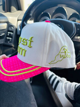 Embroidered Grunge Ghost Him trucker hat