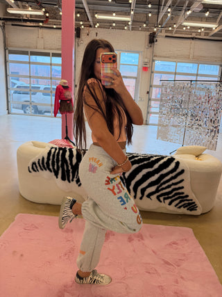 Trendy words of affirmation joggers