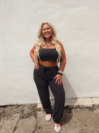 CCB® On The Go Polka Dot Athletic Bubble Pants ONLY* top sold separately READY TO SHIP