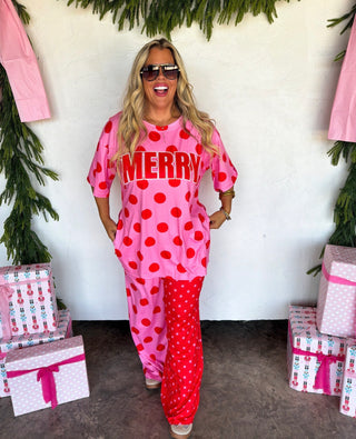 MERRY CONFETTI SPLIT LOUNGE SETS
