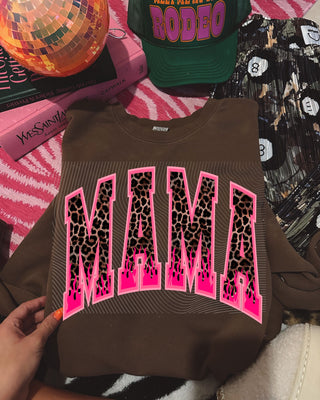 NEW Leopard flame mama graphic