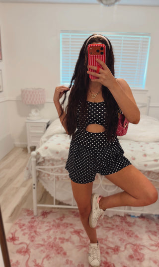 CCB® Polka Dot Runsie Romper ready to ship