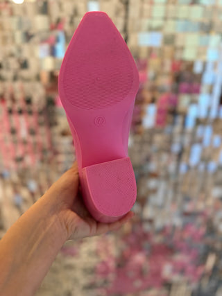 BAILEYS CLOSET pink cowgirl boot rain boot 7