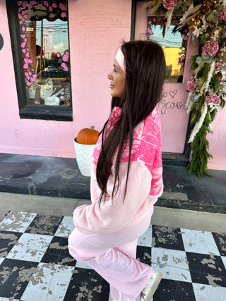 The Cowgirl Couture Exclusive Pink Camo Sherpa ready to ship