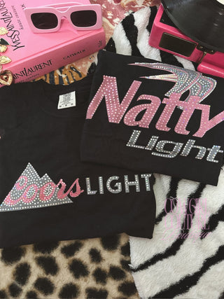 SPANGLE BEER TEE PREORDER ON BLACK ONLY