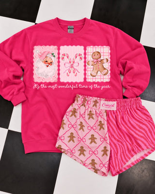 Most wonderful time of the year girly Christmas stamps