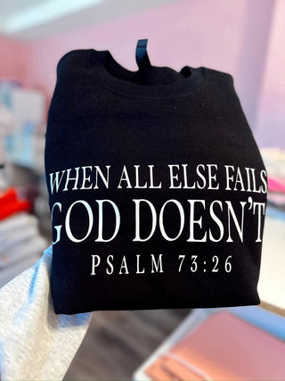 When all else fails God doesn’t