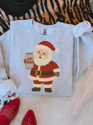 Ccb exclusive faux crochet vintage Santa Diet Coke