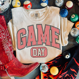 Red gingham game day