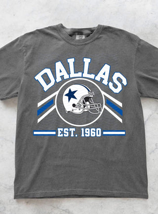 Striped Dallas graphic