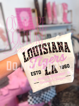 Custom leopard  lsu athletic department